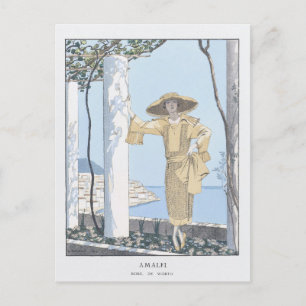 Amalfi Coast Italy Fashion Holiday Postcard