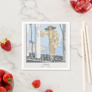 Amalfi Coast Italy Fashion Napkin
