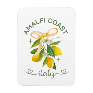 Amalfi Coast Italy Lemon & Bow– Personalised  Magnet