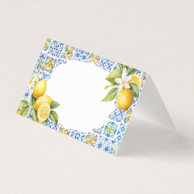 Amalfi Coast Italy Place Card Table Decor (Front)