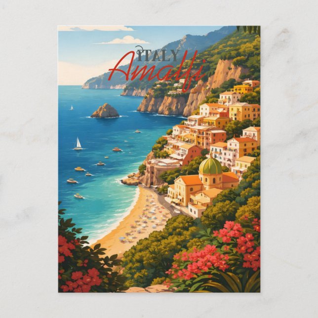  Amalfi Coast Italy Postcard (Front)