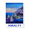Amalfi coast Italy Retro Poster