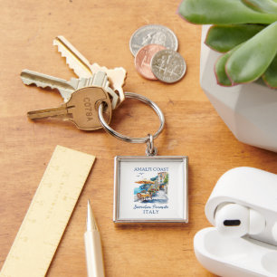 Amalfi Coast Italy Scenic Summer Key Ring