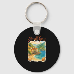Amalfi Coast Italy Shelling Beach Vacation Travell Key Ring