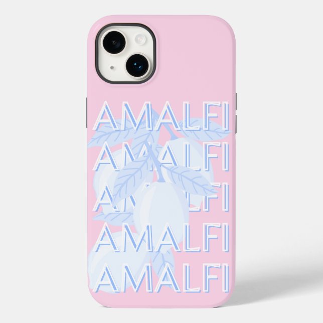 Amalfi Coast, Italy, Travel Art, Preppy Case-Mate iPhone Case (Back)