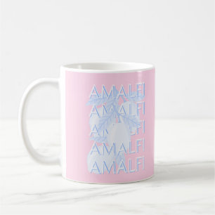 Amalfi Coast, Italy, Travel Art, Preppy Coffee Mug