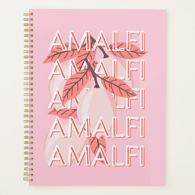 Amalfi Coast, Italy Travel Art, Summer Travel Art Planner (Front)