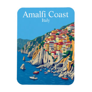 Amalfi Coast, Italy Travel Mediterranean  Magnet