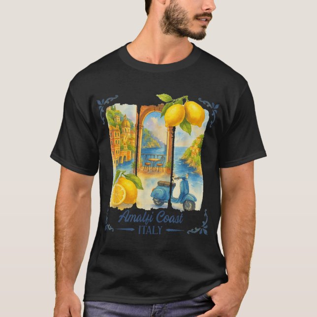 Amalfi Coast Italy Travel Trip Meet Me In Amalfi  T-Shirt (Front)