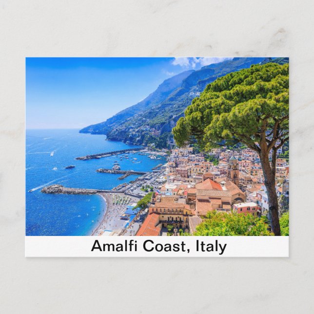 Amalfi Coast, Italy. View of the Amalfi town. Postcard (Front)