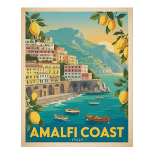 Amalfi Coast Italy Vintage Travel Photo Print
