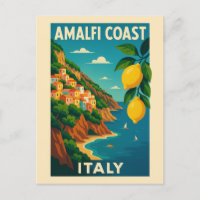 Amalfi Coast Italy Vintage Travel