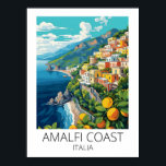 Amalfi Coast Italy Vintage Travel Poster<br><div class="desc">Capture the timeless beauty of the Amalfi Coast in italy with this vintage-inspired Amalfi Coast Poster! Featuring iconic elements of the italian travel destination this design brings Italy's rich heritage to life. Perfect as a travel souvenir or a thoughtful gift, this product features a classic travel artwork. Whether you’re reminiscing...</div>