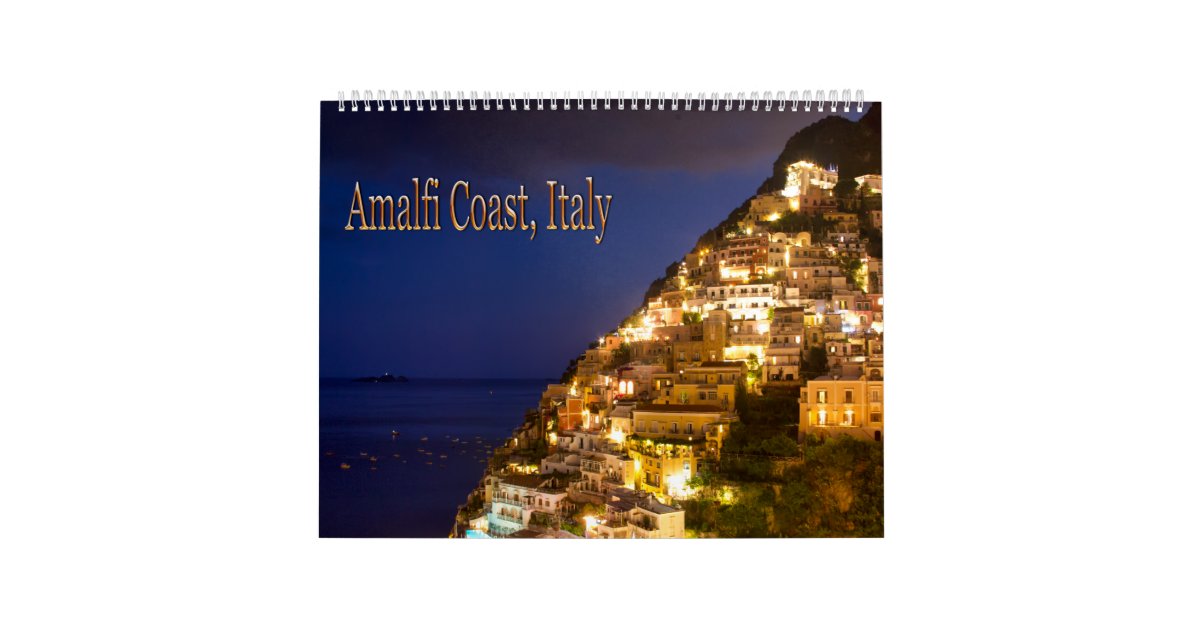 Amalfi Coast, Italy Wall Calendar Zazzle.co.uk