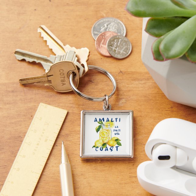 Amalfi Coast La Dolce Vita – Italian Limoncello Key Ring (Desk)