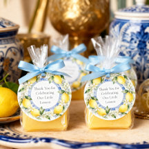 Amalfi Coast Lemon Baby Shower Favour Thank You