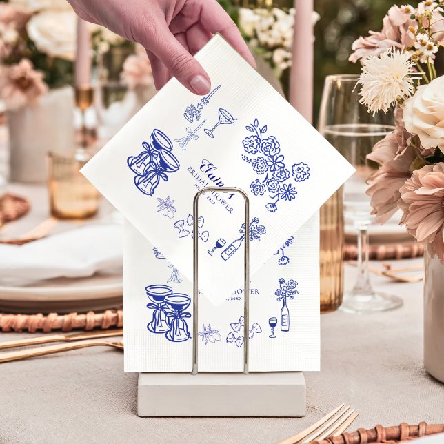 Amalfi Coast Lemon Bridal Shower Cocktail Napkins  (Creator Uploaded)