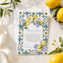 Amalfi Coast Lemon Italia Mediterran Bridal Shower