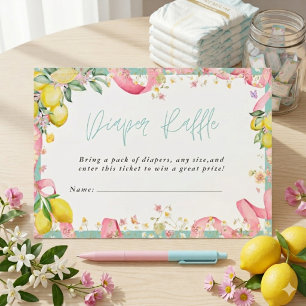 Amalfi Coast Lemon Summer Italian Ciao Baby Shower Enclosure Card
