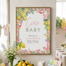 Amalfi Coast Lemon Summer Italian Ciao Baby Shower