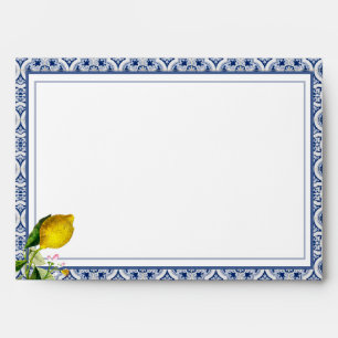 Amalfi Coast Lemon Tiles Italy  Envelope