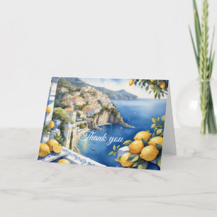 Amalfi Coast Lemons   your photo and text Thank You Card
