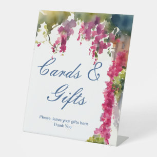 Amalfi coast Mediterranean Italian bridal shower Pedestal Sign