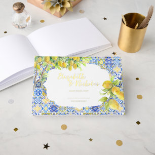 Amalfi Coast   Mediterranean Lemon Tiles Guest Book