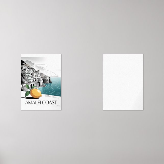 Amalfi Coast Minimalist Line Art (Front)