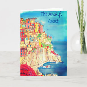 Amalfi Coast of Italy Greeting Card by artist