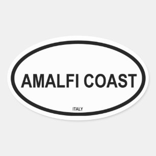 AMALFI COAST OVAL STICKER