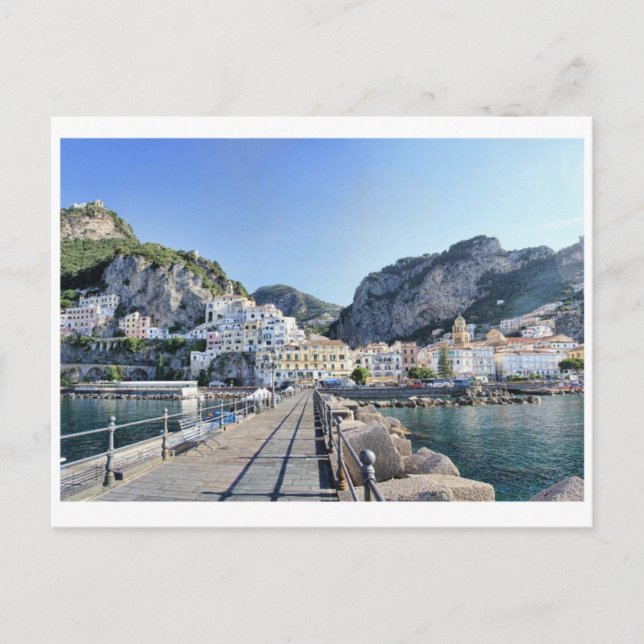 Amalfi Coast port Holiday Postcard (Front)