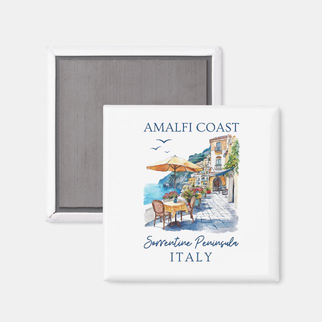 Amalfi Coast - Positano Italy Travel Magnet (Front/Back)