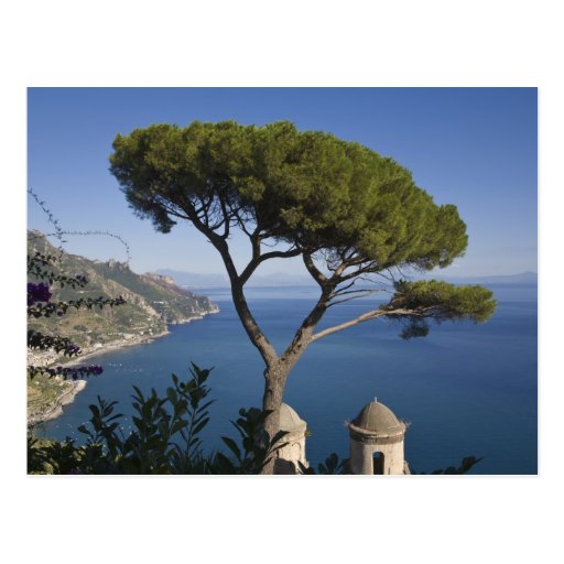 Image of Amalfi coast, Ravello, Campania, Italy Postcard