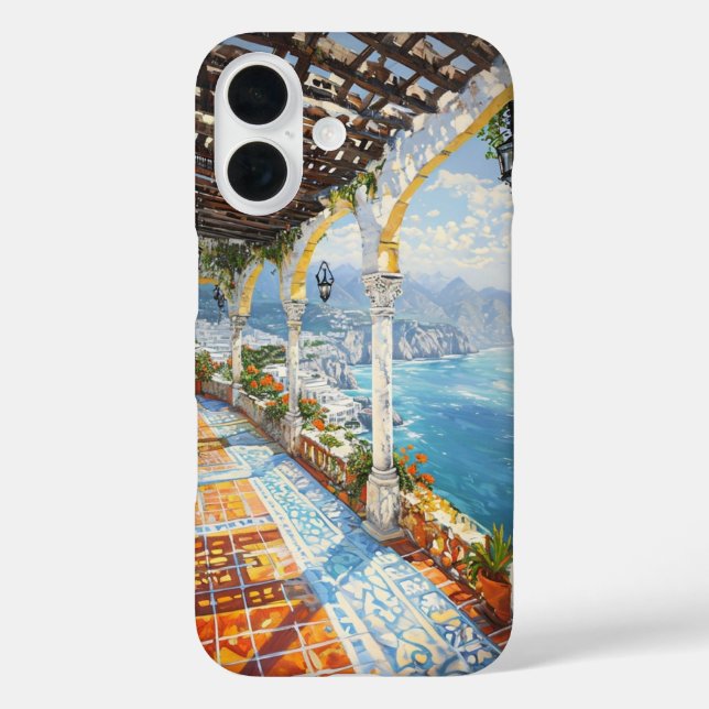 Amalfi Coast Scenic Balcony iPhone / iPad case (Back)