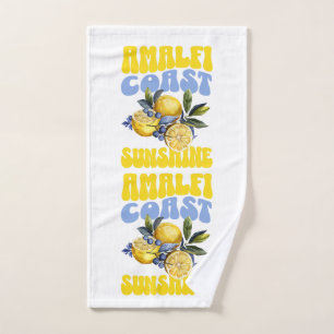 Amalfi Coast Sunshine Lemons Hand Towel