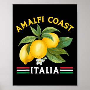 Amalfi Coast Town Italian Lemons Italy  Poster