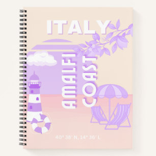 Amalfi Coast, Travel Art, Preppy Travel, Pastel Notebook