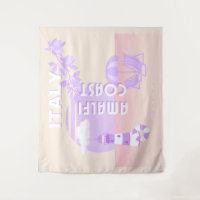 Amalfi Coast, Travel Art, Preppy Travel, Pastel