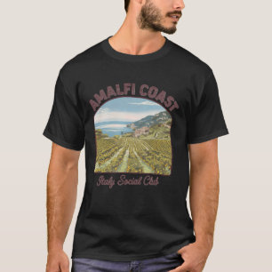 Amalfi Coast Tshirt Italy Retro Coquette Bow Lemon