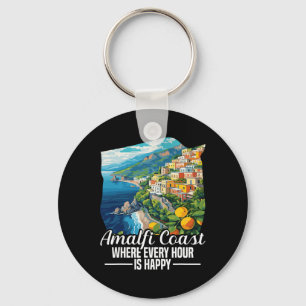 Amalfi Coast Vacay Italy Vacation Happy Amalfi Coa Key Ring