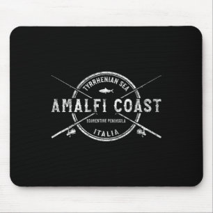 Amalfi Coast Vintage Crossed Fishing Rods  Mouse Mat