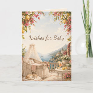 Amalfi Coast Wishes for Baby Mediterranean Coast Card