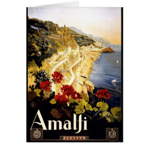 Amalfi Coastline Italian Travel Poster 1910 - 1920