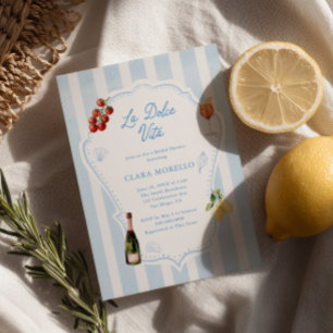 Amalfi Dolce Vita Bridal Shower Invitation