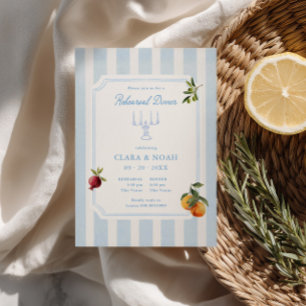 Amalfi Dolce Vita Italy Wedding Rehearsal Dinner Invitation