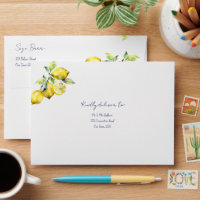 Amalfi Italian blue tile lemons matching wedding