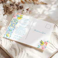 Amalfi Italian Wedding Mediterranen Thank you
