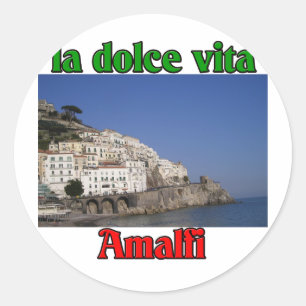 Amalfi Italy Classic Round Sticker