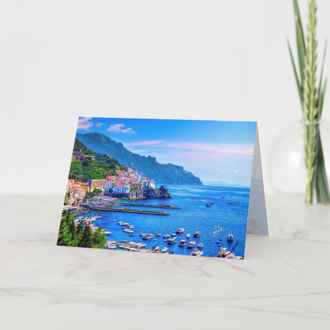 Amalfi Italy Europe Photo Art Card (Front)